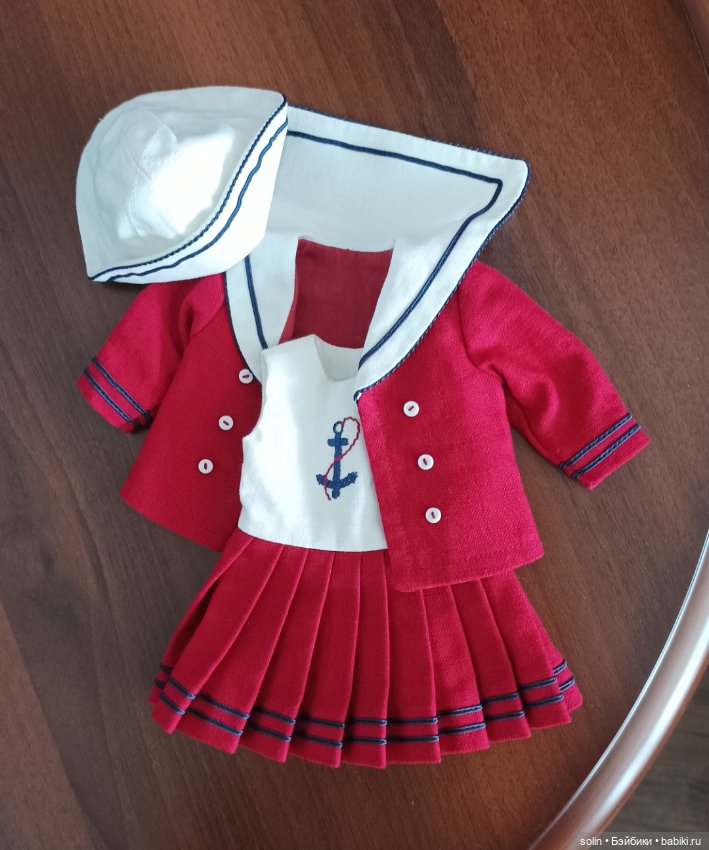 Костюм в морском стиле — Одежда для кукол (фото 2)