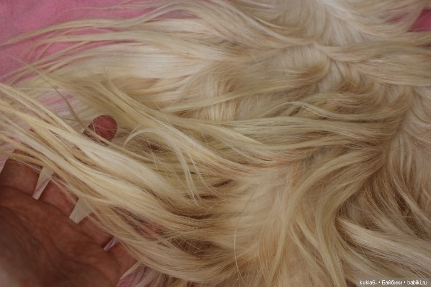 Часть шкурки для кукольных волос (фото 5)