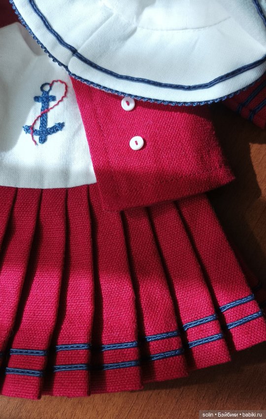 Костюм в морском стиле — Одежда для кукол (фото 7)