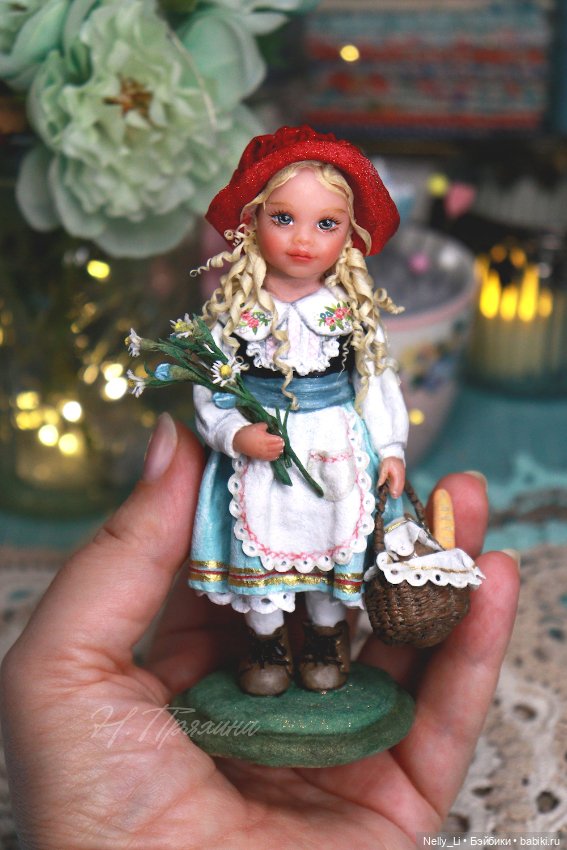 Красная Шапочка. Интерьерная ватная игрушка (фото 6)