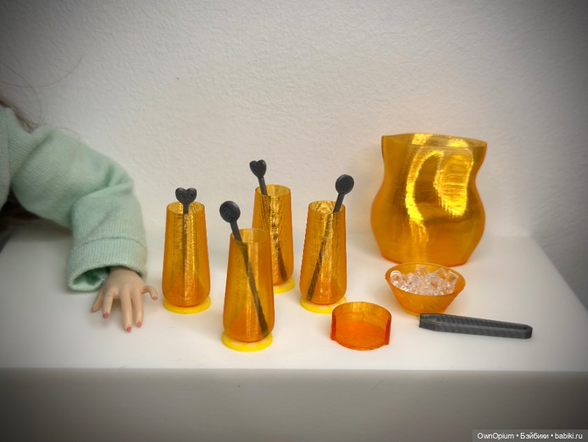 Набор для лимонада 1/6 — Миниатюра для кукол (фото 3)