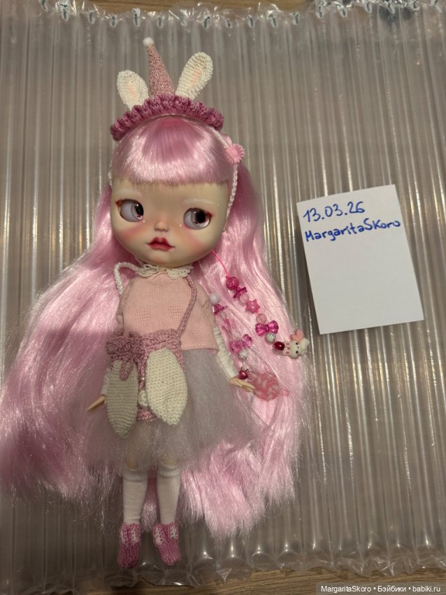 Куколка блайз зайка — ООАК (кастом куклы) (фото 7)
