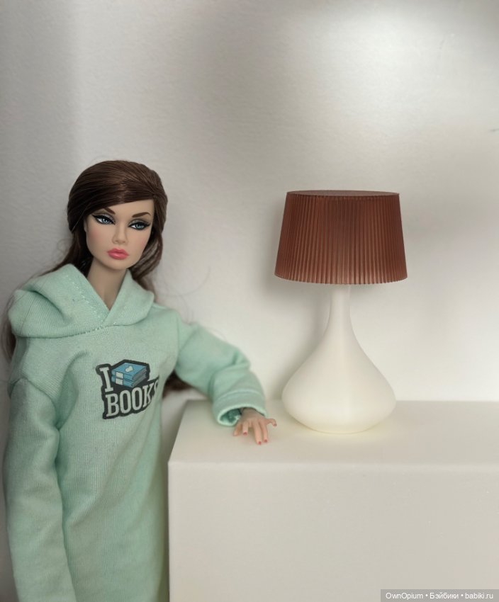 Лампа 1/6 (прозрачный коричневый абажур) (фото 3)