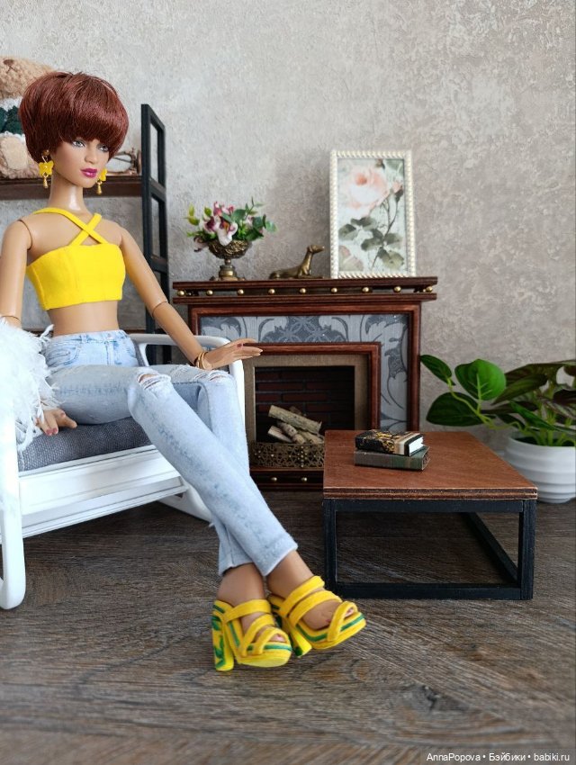 Камин Палисандр 2 — Кукольная мебель (фото 7)