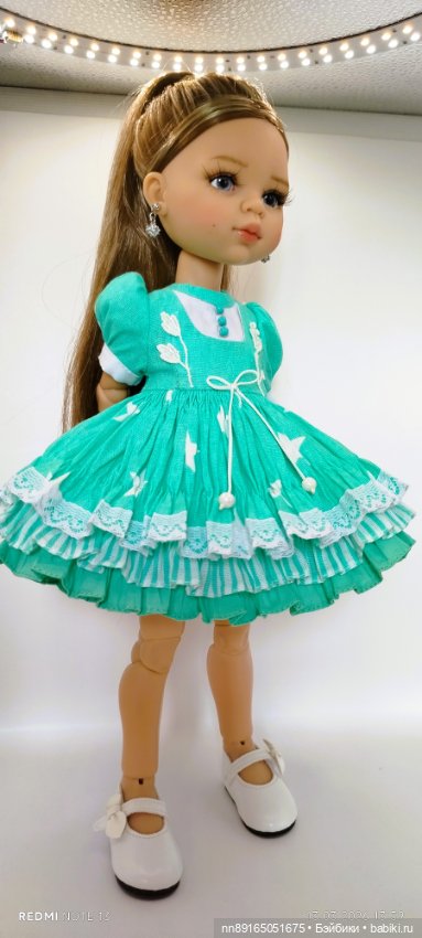 Платье для кукол Паола Рейна 32-34 см