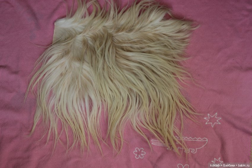 Часть шкурки для кукольных волос (фото 4)