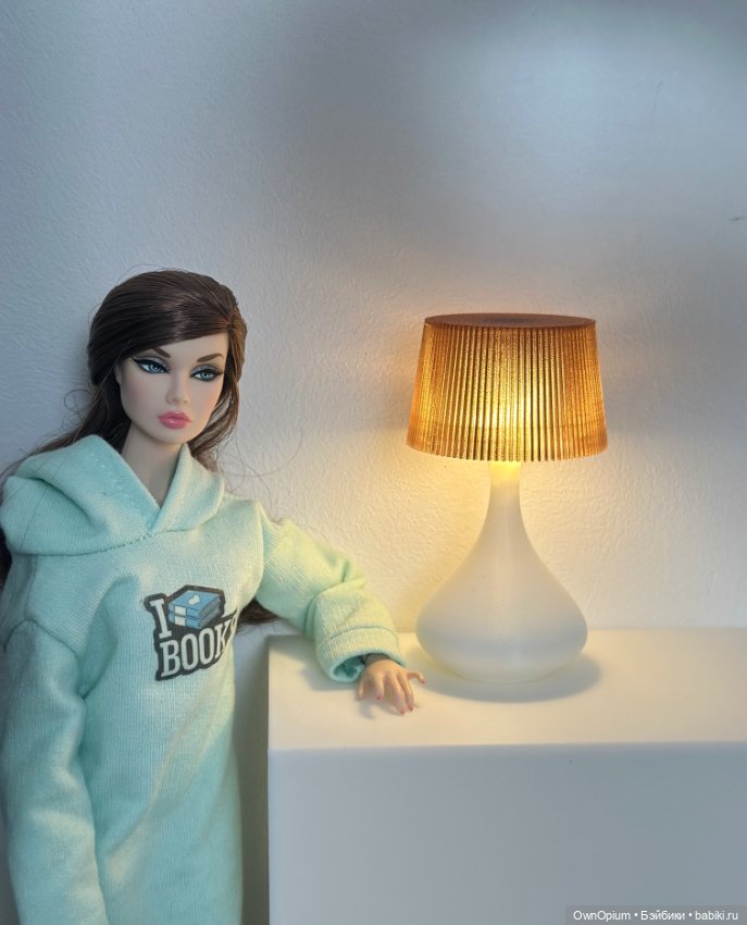 Лампа 1/6 (прозрачный коричневый абажур)