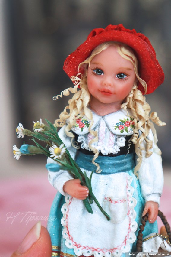 Красная Шапочка. Интерьерная ватная игрушка (фото 8)