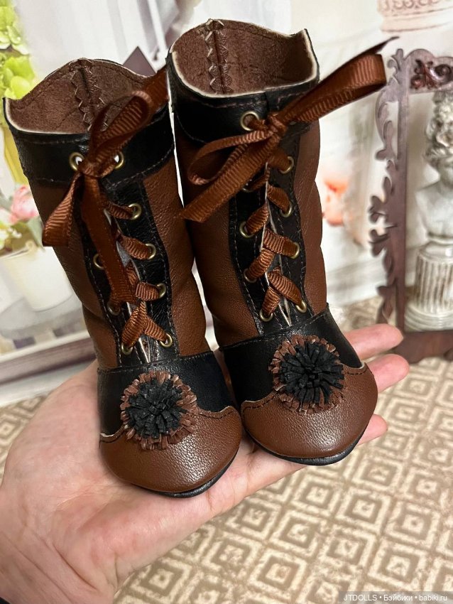 Сапожки для антикварной куклы (фото 2)