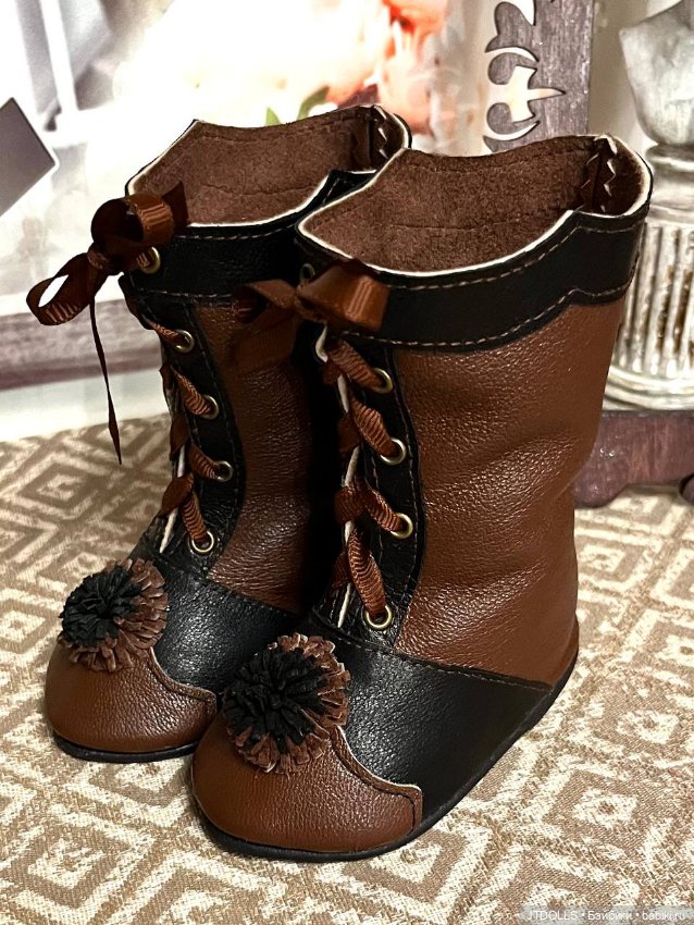 Сапожки для антикварной куклы (фото 3)