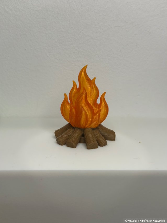 Огонь для камина (оранжевый)