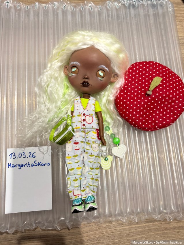 Blythe super dark кастом — ООАК (кастом куклы) (фото 6)