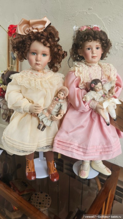 Красивая парочка «Mary Elizabeth and her Jumeau» от Pamela Phillips (фото 10)