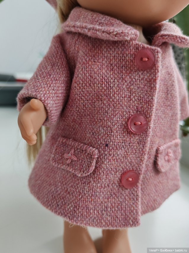 Пальто на куклу Мия 30см — Одежда для кукол (фото 4)