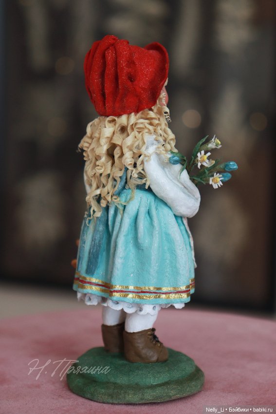 Красная Шапочка. Интерьерная ватная игрушка (фото 5)