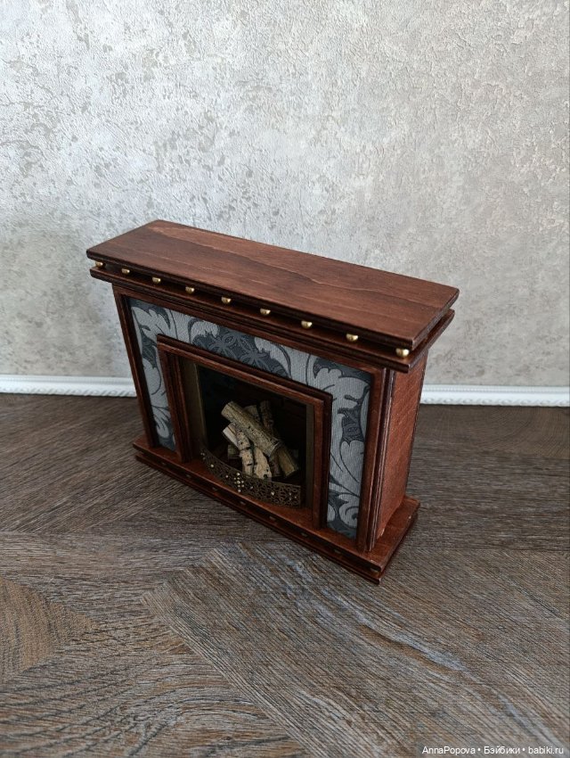 Камин Палисандр 2 — Кукольная мебель (фото 4)