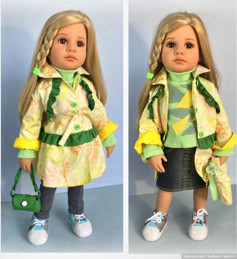 Нарядный плащ для кукол Готц (фото 6)