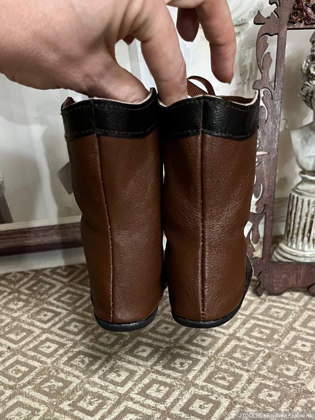 Сапожки для антикварной куклы (фото 8)