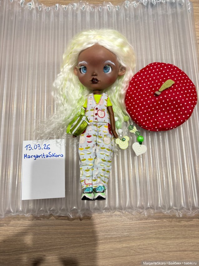 Blythe super dark кастом — ООАК (кастом куклы) (фото 5)