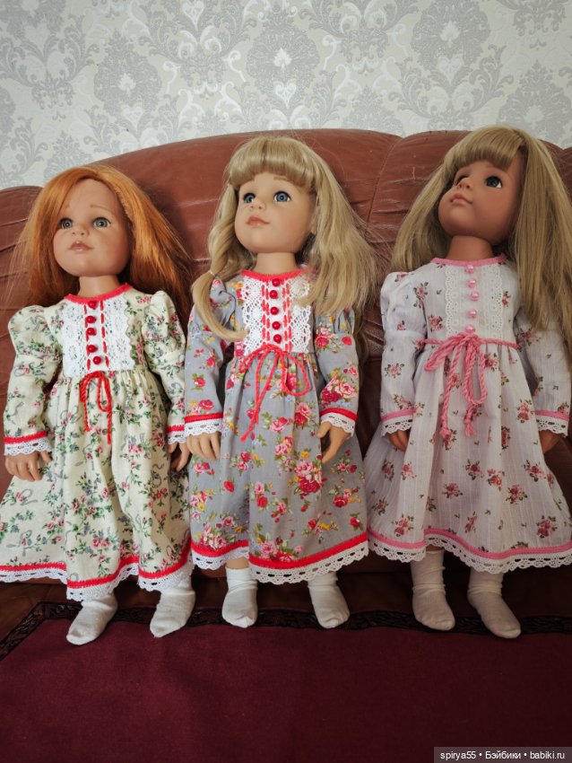 Платье для куклы Готц и Цвергназе 50 см