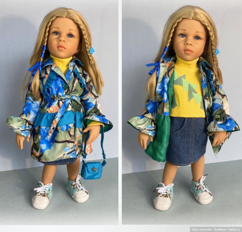 Нарядный плащ для кукол Готц (фото 4)