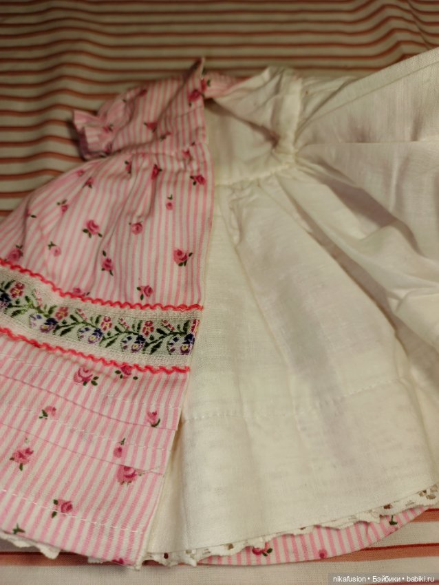 Платье на антикварную или винтажную куклу рост 27-29 см (фото 8)