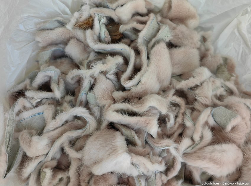 Обрезки меха норки — Ткани (фото 3)