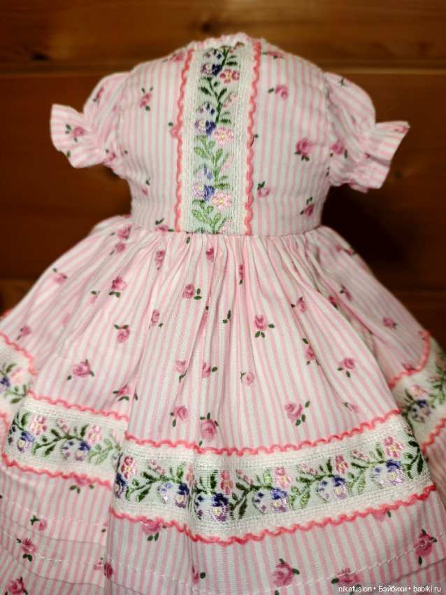 Платье на антикварную или винтажную куклу рост 27-29 см (фото 3)