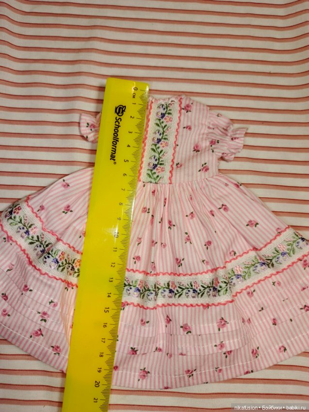 Платье на антикварную или винтажную куклу рост 27-29 см (фото 7)