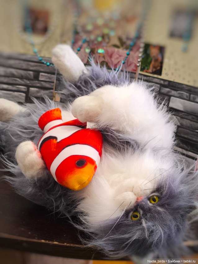 Федя с рыбкой — Авторские игрушки (фото 2)