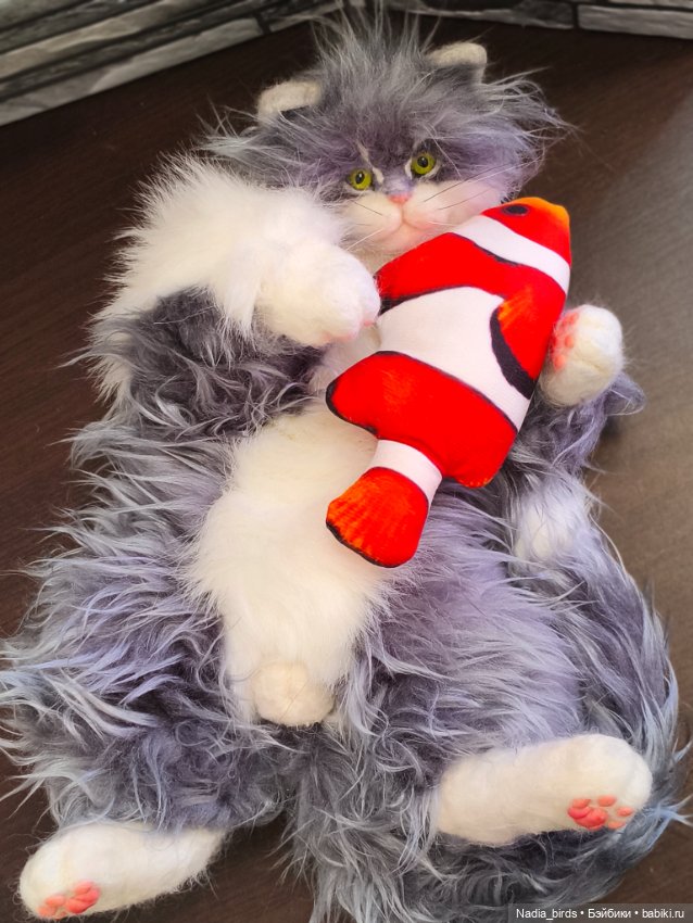 Федя с рыбкой — Авторские игрушки (фото 4)