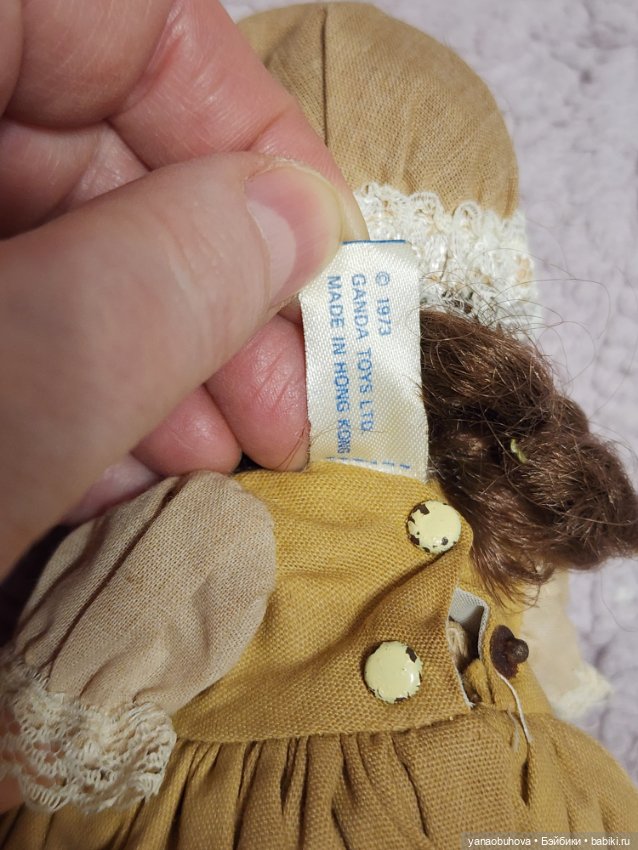 Винтажные куколки для американского рынка. Маркировка на затылке Ginny, 1973г (фото 5)