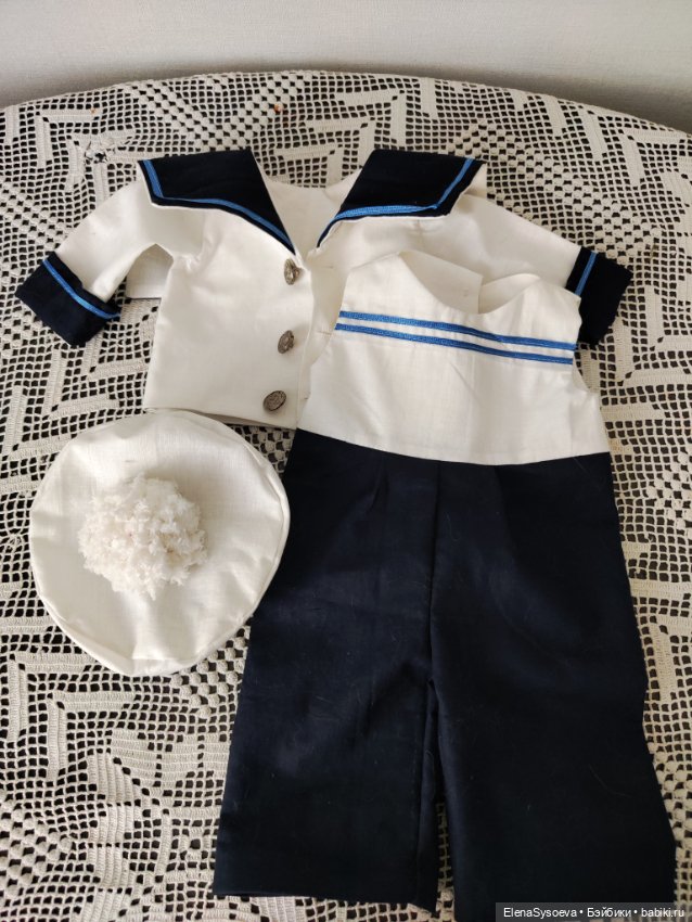 2 матросских костюма для куклы мальчика (фото 5)