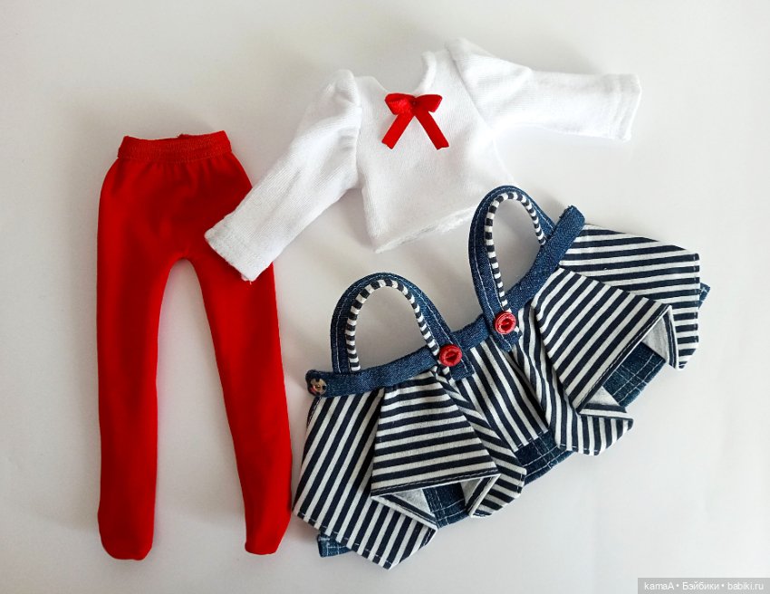 Джинсовый наряд для куклы Паола Рейна (фото 7)