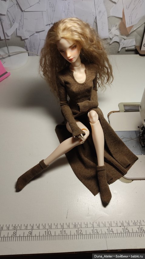 Кашемировые платье — Одежда для BJD (фото 2)