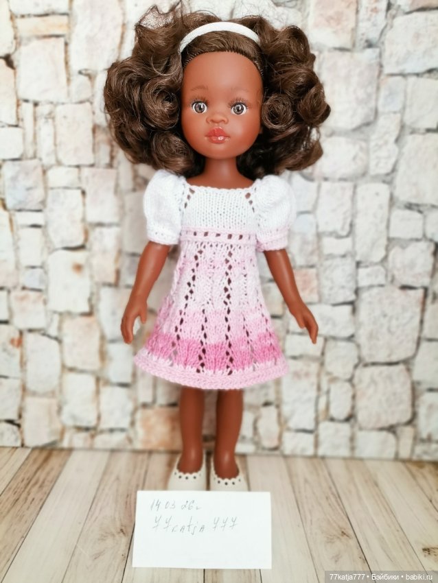 Красивое вязаное платье для Паолки (фото 2)