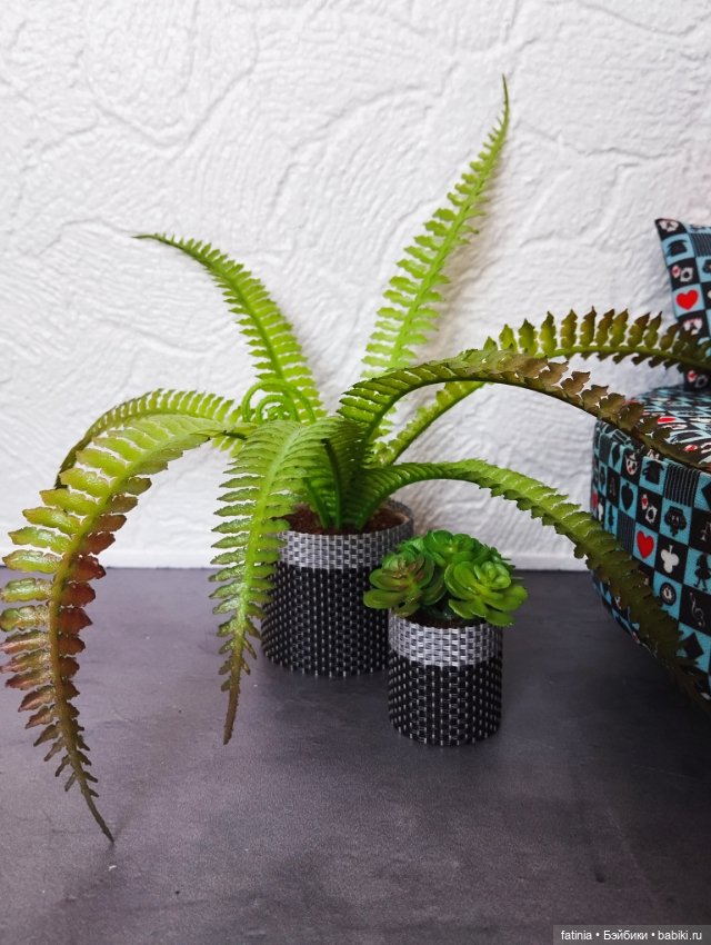 Комнатные растения для кукольного интерьера 1:6/1:4 (фото 4)