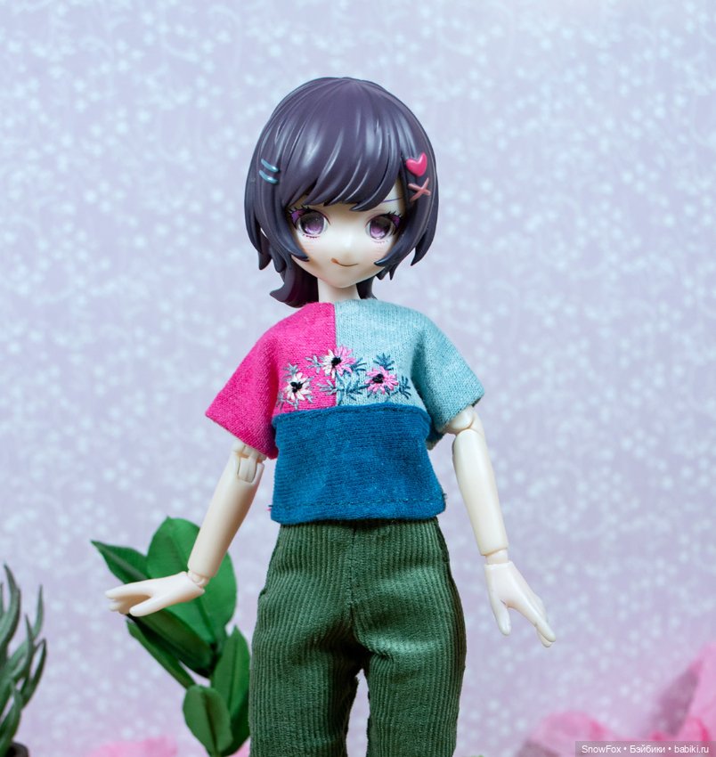 Футболка "Цветы" с вышивкой для сицилийских псов,близнецов,Милим (фото 3)