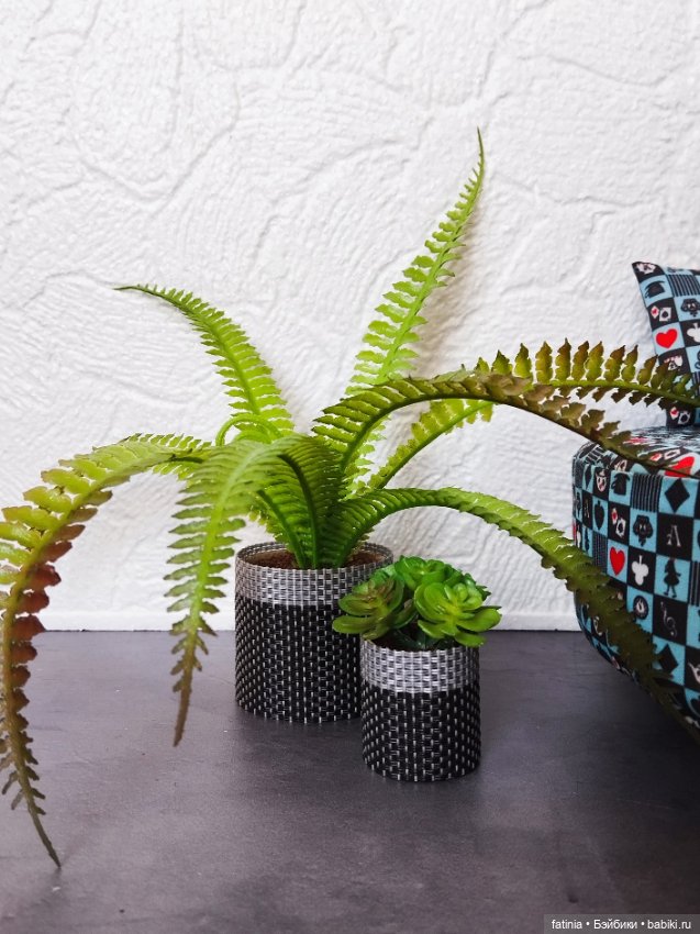 Комнатные растения для кукольного интерьера 1:6/1:4