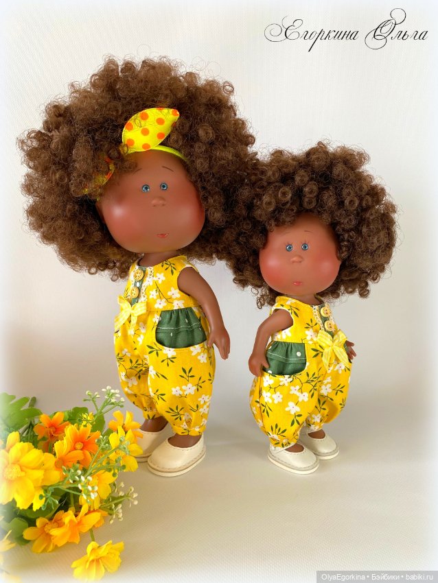 Комбинезоны для большой (30 см) и маленькой (23 см) Миечек (фото 2)