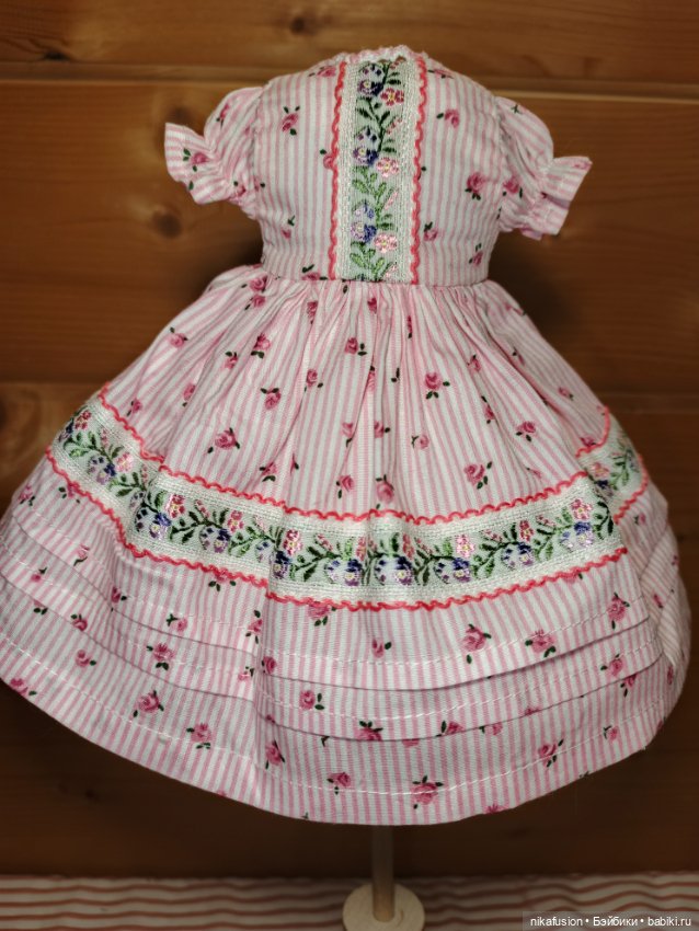 Платье на антикварную или винтажную куклу рост 27-29 см (фото 2)