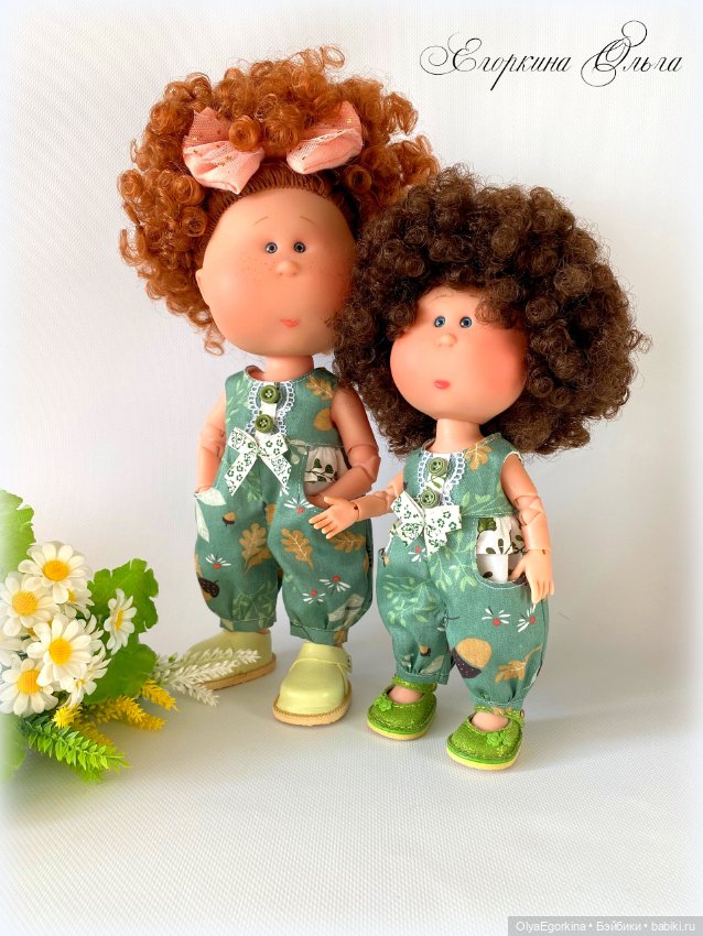 Комбинезоны для большой (30 см) и маленькой (23 см) Миечек (фото 2)