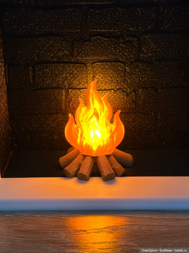 Огонь для камина 1/6 (оранжевый) (фото 2)