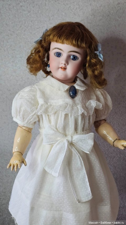 Ранняя антикварная куколка от Heinrich Handwerck 109, рост 62,5 см (фото 8)