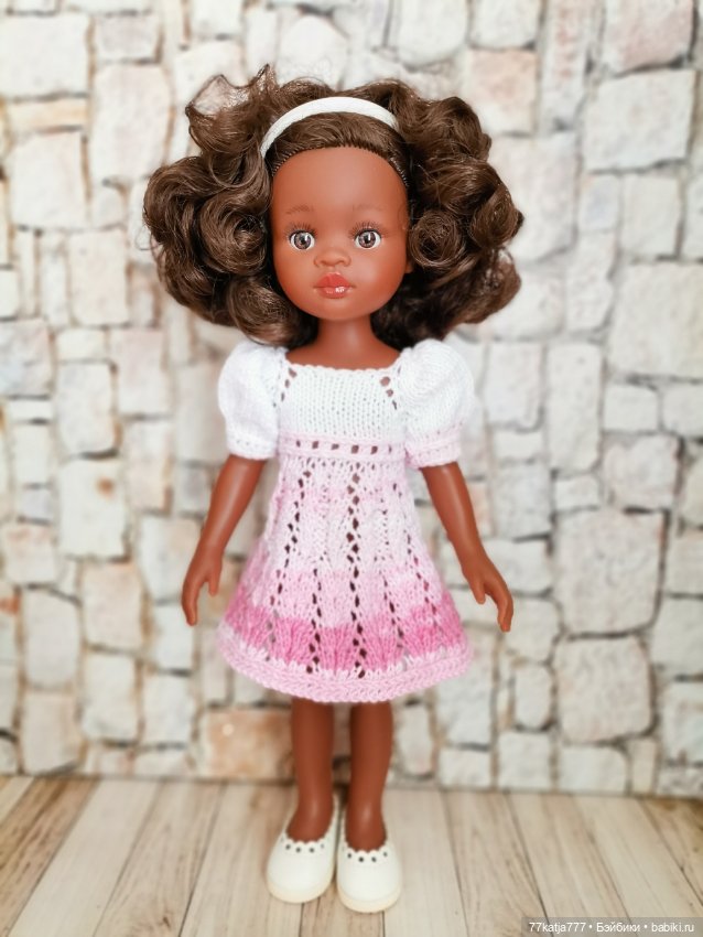 Красивое вязаное платье для Паолки