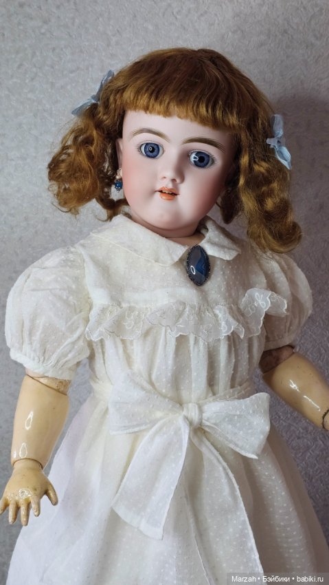 Ранняя антикварная куколка от Heinrich Handwerck 109, рост 62,5 см
