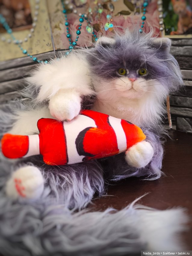 Федя с рыбкой — Авторские игрушки (фото 5)