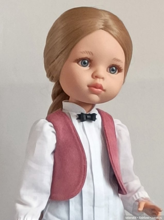 Брючный костюм из замши для куколки Паола Рэйна (фото 7)