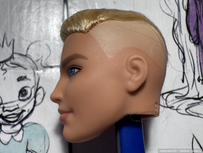Голова Праздничного Кена блондина. 2025 год (фото 4)