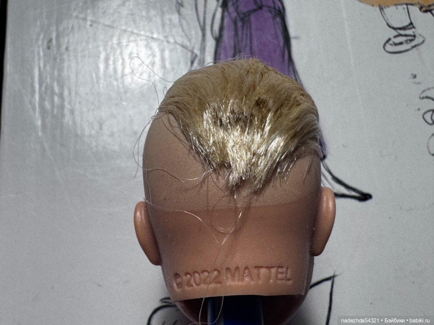 Голова Праздничного Кена блондина. 2025 год (фото 6)